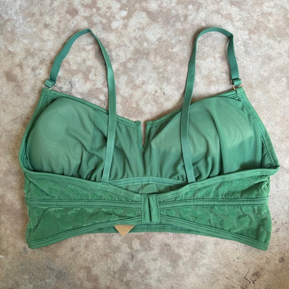 NWT Victoria’s Secret Pink Flocked Mesh Bralette size XXL NEW - Picture 2 of 6